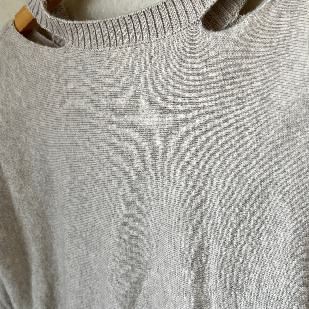 N:philanthropy beige wool cashmere cutout sweater - Picture 8 of 8